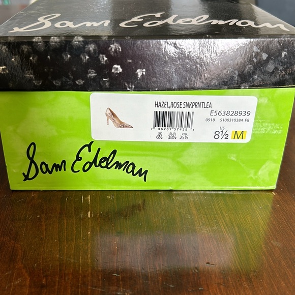 Sam Edelman Hazel Snake Print Pointed-toe Pumps 8.5 - Picture 5 of 7